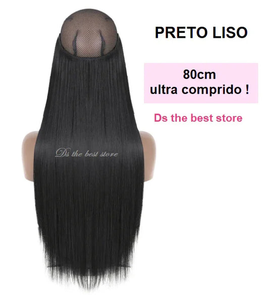Magical Hair Extensor 80cm Liso e Ondulado - NATAL DE OFERTAS APLIQUES