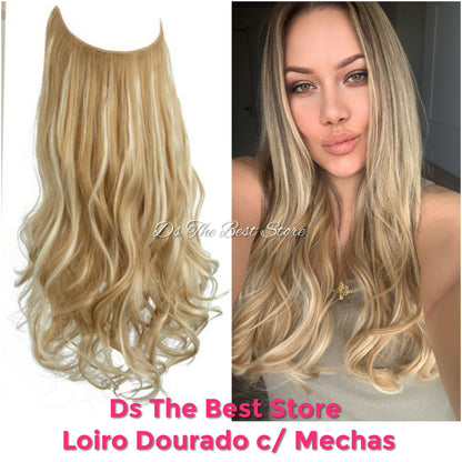 Magical Hair Extensor Única Fibra Idêntica ao Cabelo Humano -  55 e 60cm - Oferta Aniversário de 5 anos da loja