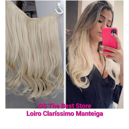 Magical Hair Extensor Única Fibra Idêntica ao Cabelo Humano -  55 e 60cm - Oferta Aniversário de 5 anos da loja