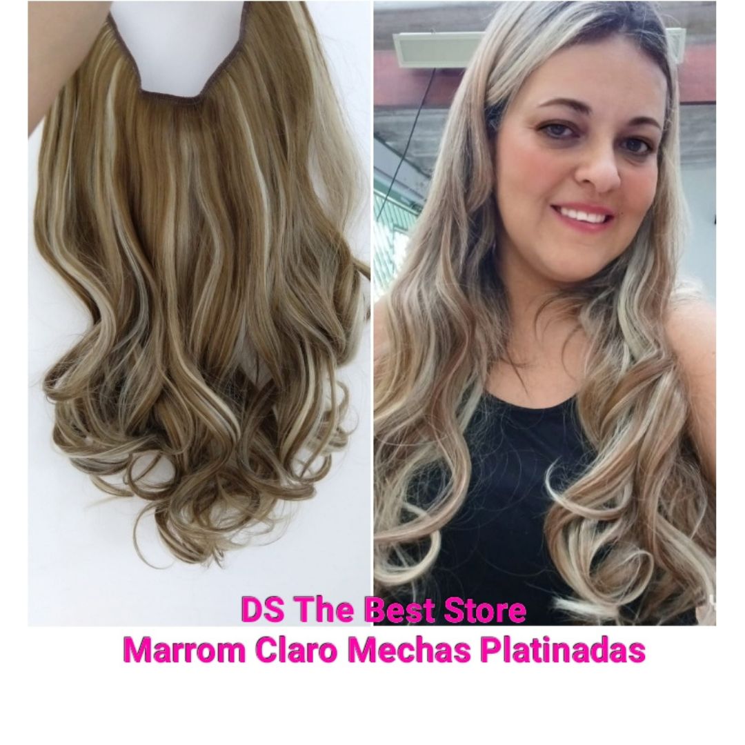 Magical Hair Extensor Única Fibra Idêntica ao Cabelo Humano -  55 e 60cm - Oferta Aniversário de 5 anos da loja