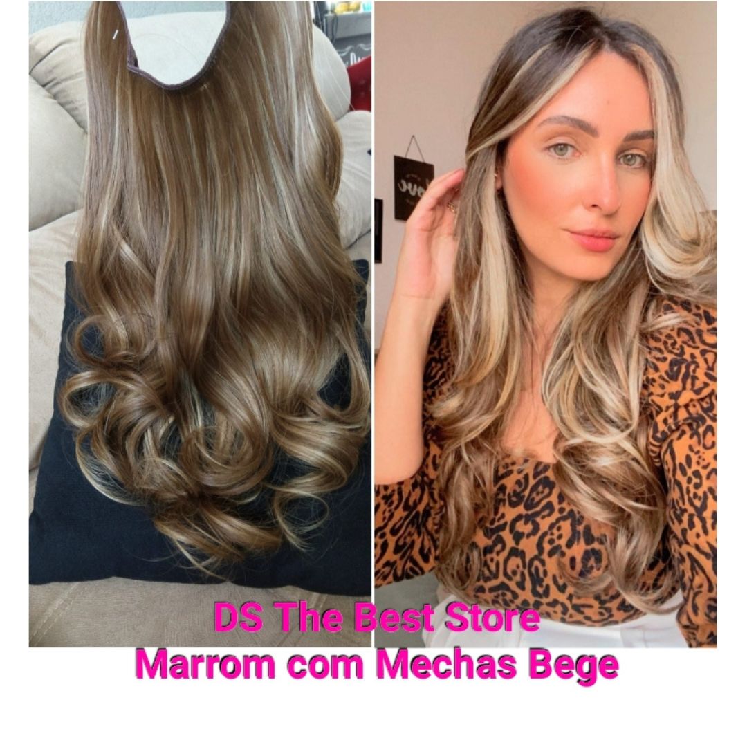 Magical Hair Extensor Única Fibra Idêntica ao Cabelo Humano -  55 e 60cm - Oferta Aniversário de 5 anos da loja