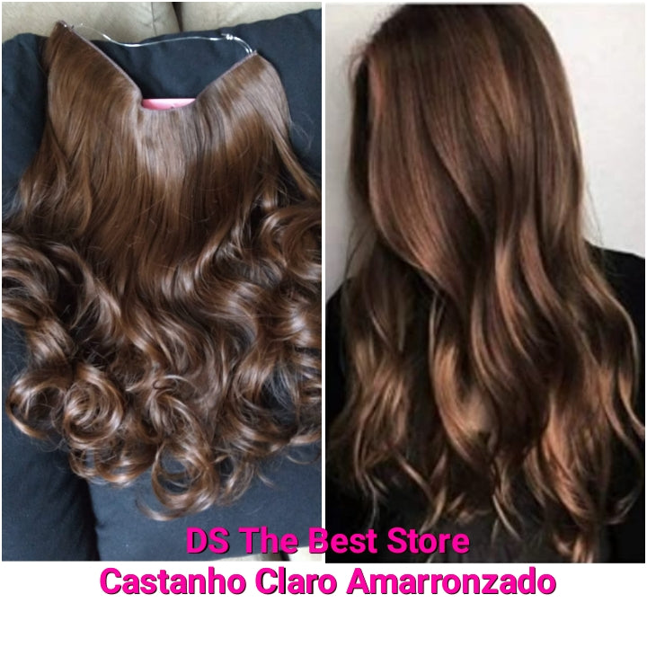 Magical Hair Extensor Única Fibra Idêntica ao Cabelo Humano -  55 e 60cm - Oferta Aniversário de 5 anos da loja