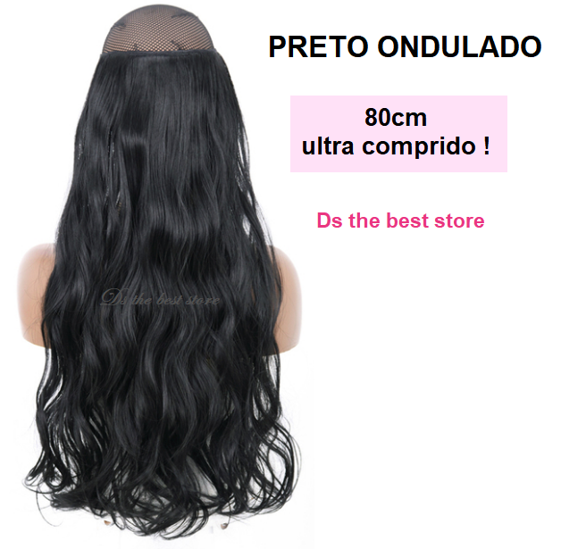 Magical Hair Extensor 80cm Liso e Ondulado -  Oferta Aniversário de 5 anos da loja